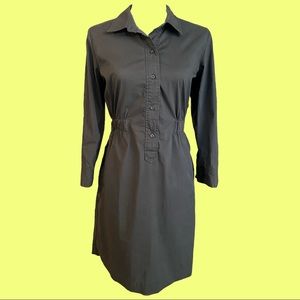 BR Button Down “Dress Shirt” Dress Elastic Waist